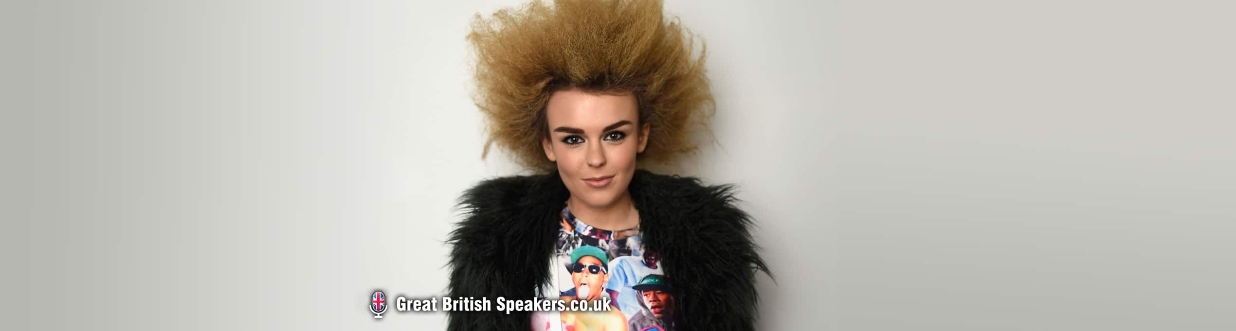 Tallia Storm Influencer Blogger model Singer at Great British Speakers