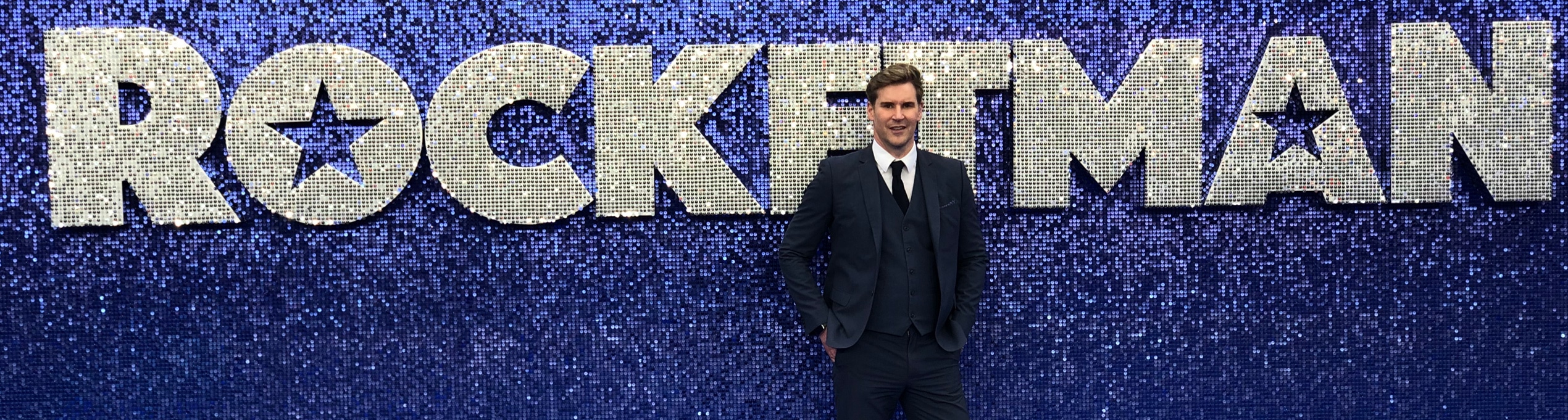 Craig-Stevens-presenter-host-red-carpet-interviewer-of-Rocketman-for-SKY-TV-at-Great-British-Speakers