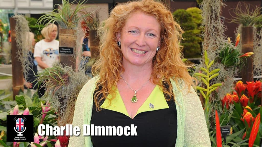 Charlie Dimmock book TV presenter writer speaker at agent Great British Speakers