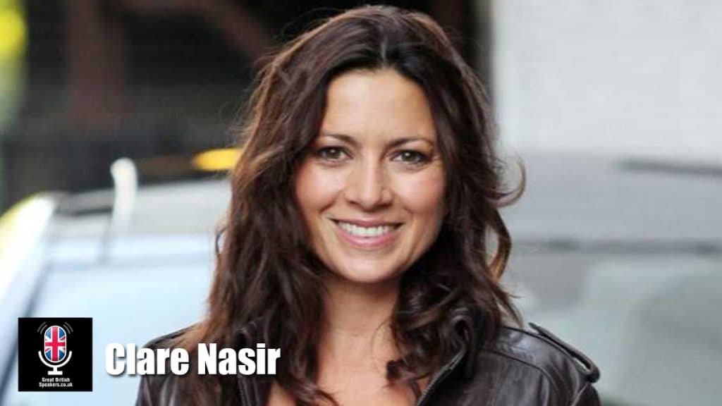 Clare Nasir hire Channel 5 Weather presenter speaker book at agent Great British Speakers