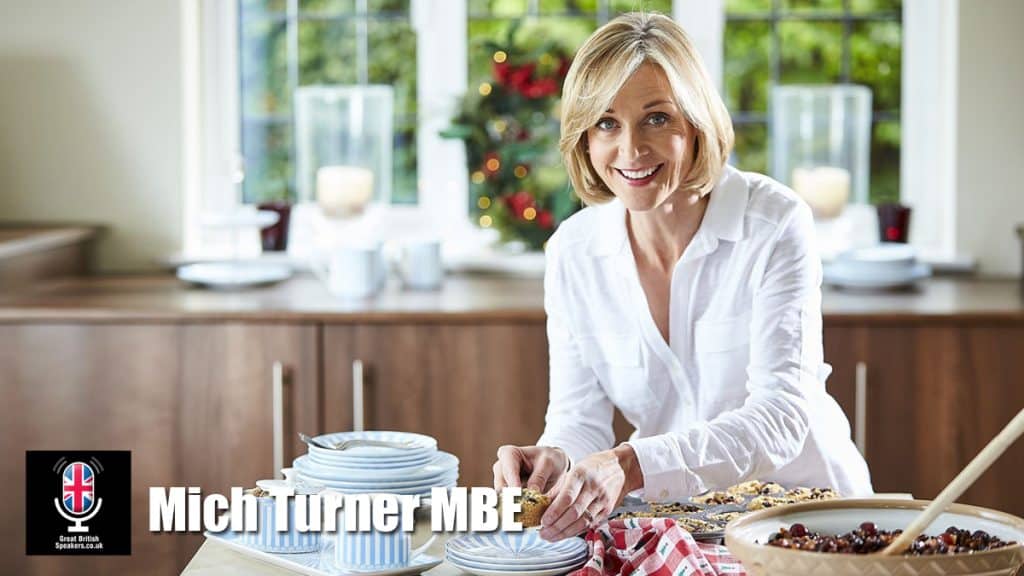 Mich Turner MBE hire Founder of Little Venice Cake Company speaker book at agent Great British Speakers