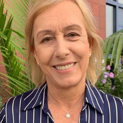 Martina Navratilova Female Tennis #1 leadership motivational keynote speaker at Great British Speakers