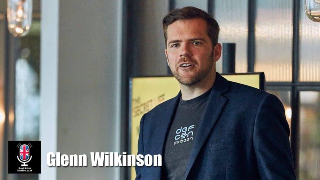 Glenn Wilkinson hire consulting hacker speaker book at agent Great British Speakers