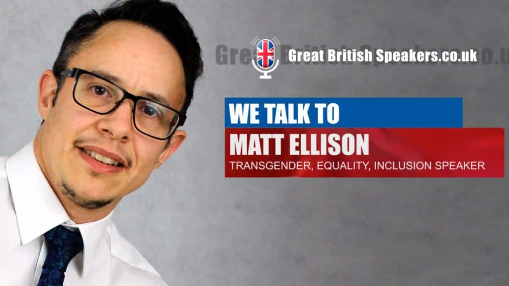 Matt Ellison, LGBTQ+ and transgender speaker at Great British Speakers