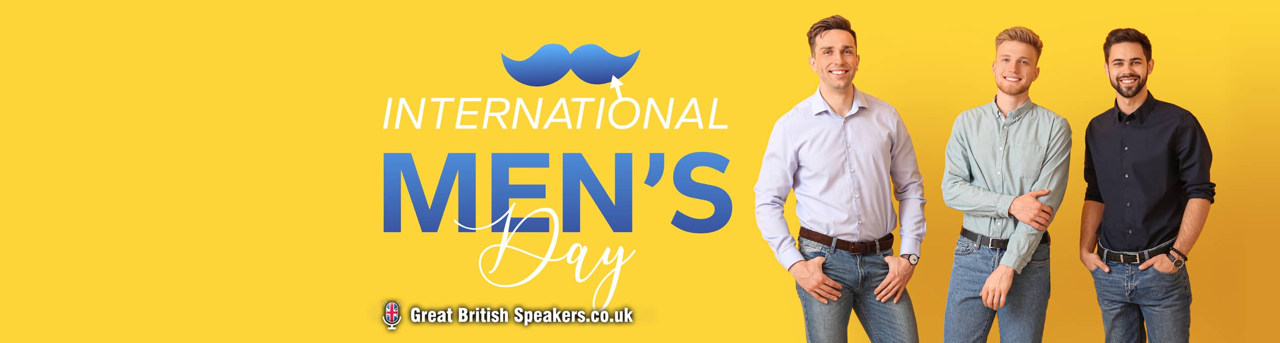 Best Speakers for International Men's Day at agent bureau Great British Speakers