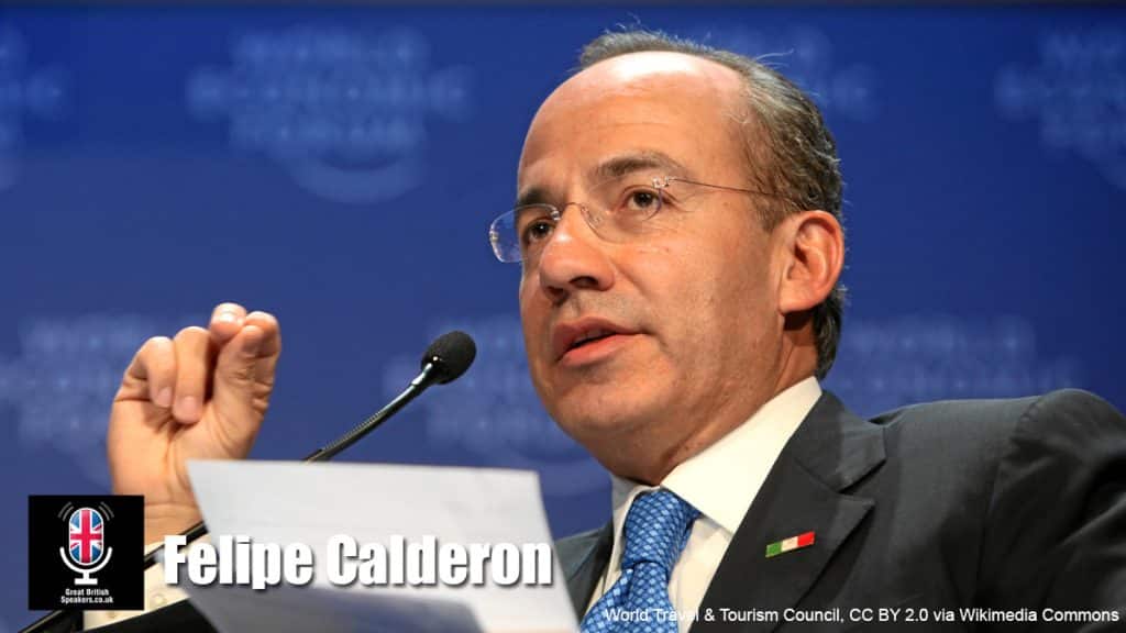  Felipe Calderón hire Mexican Politician speaker book at agent Great British Speakers