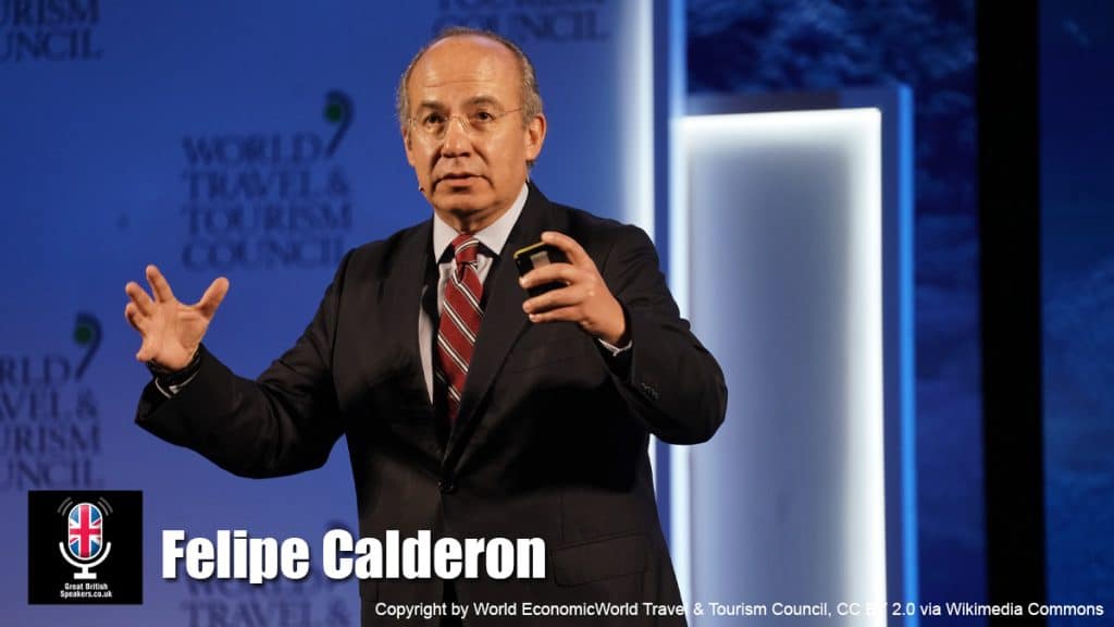  Felipe Calderón hire Mexican Politician speaker book at agent Great British Speakers