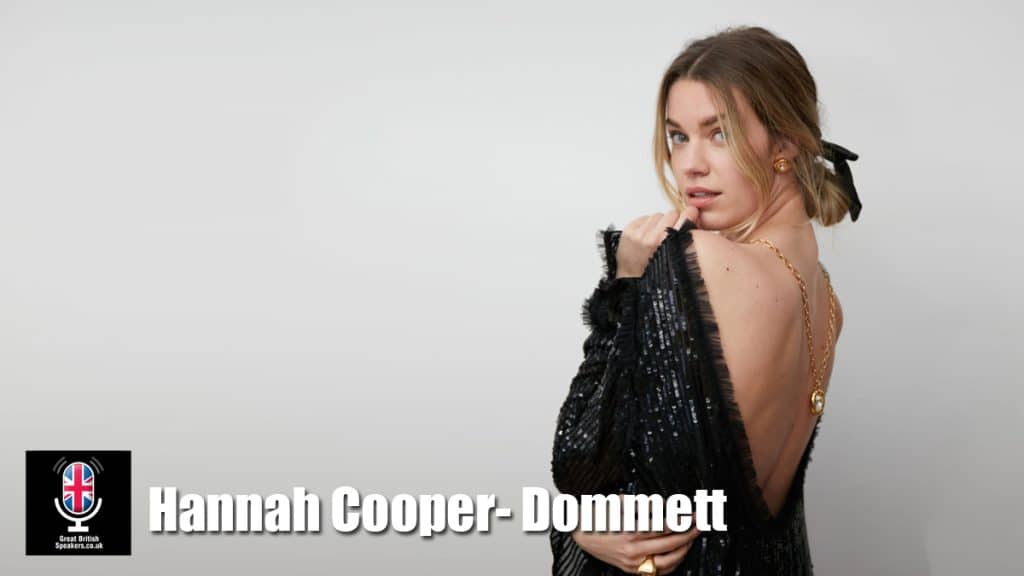 Hannah Cooper- Dommett hire model and TV presenter speaker book at agent Great British Speakers