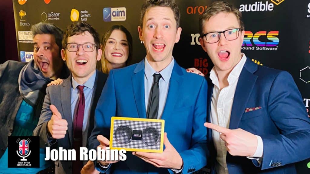 John Robins hire stand-up comic speaker book at agent Great British Speakers