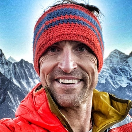 Kenton Cool hire English climber and mountain guide speaker book at agent Great British Speakers