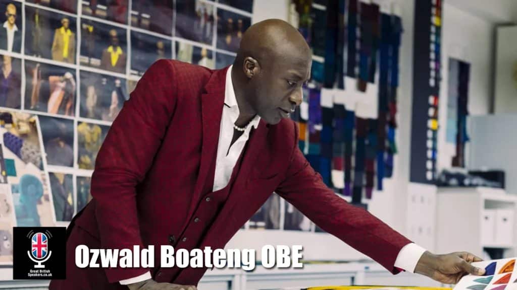 Ozwald Boateng OBE hire internationally renowned luxury fashion pioneer speaker book at agent Great British Speakers