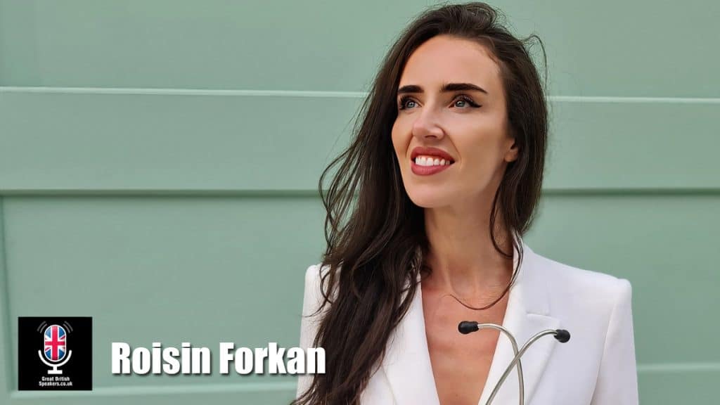 Roisin Forkan hire Author speaker book at agent Great British Speakers