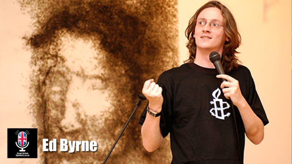 Ed Byrne hire Irish actor and comedian speaker book at agent Great British Speakers