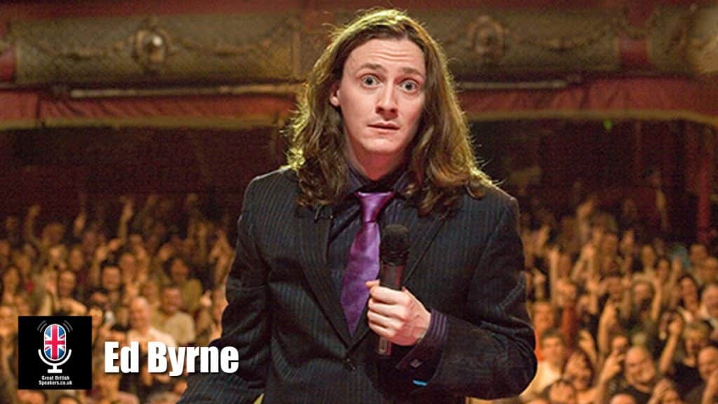 Ed Byrne hire Irish actor and comedian speaker book at agent Great British Speakers