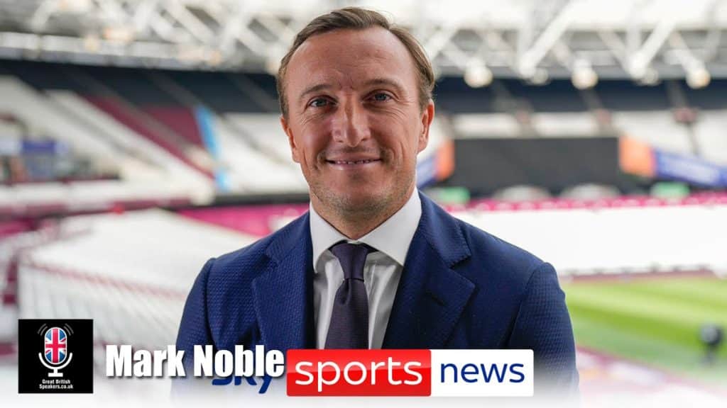 Mark Noble hire English former footballer speaker book at agent Great British Speakers