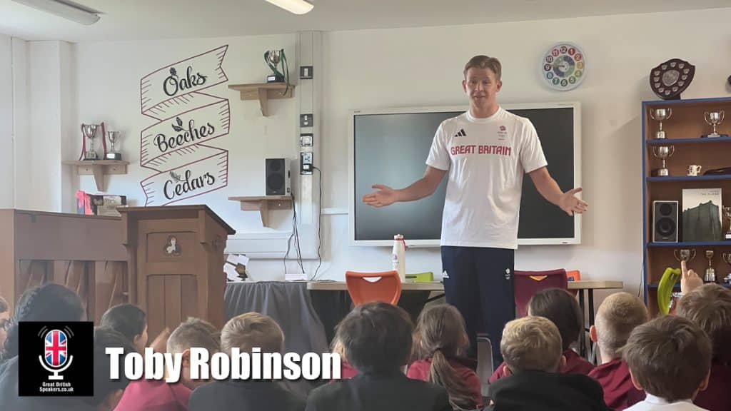 Toby Robinson hire swimmer speaker book at agent Great British Speakers