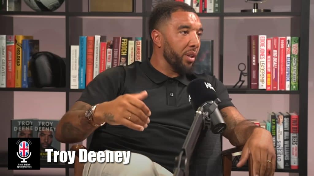 Troy Deeney hire professional footballer speaker book at agent Great British Speakers