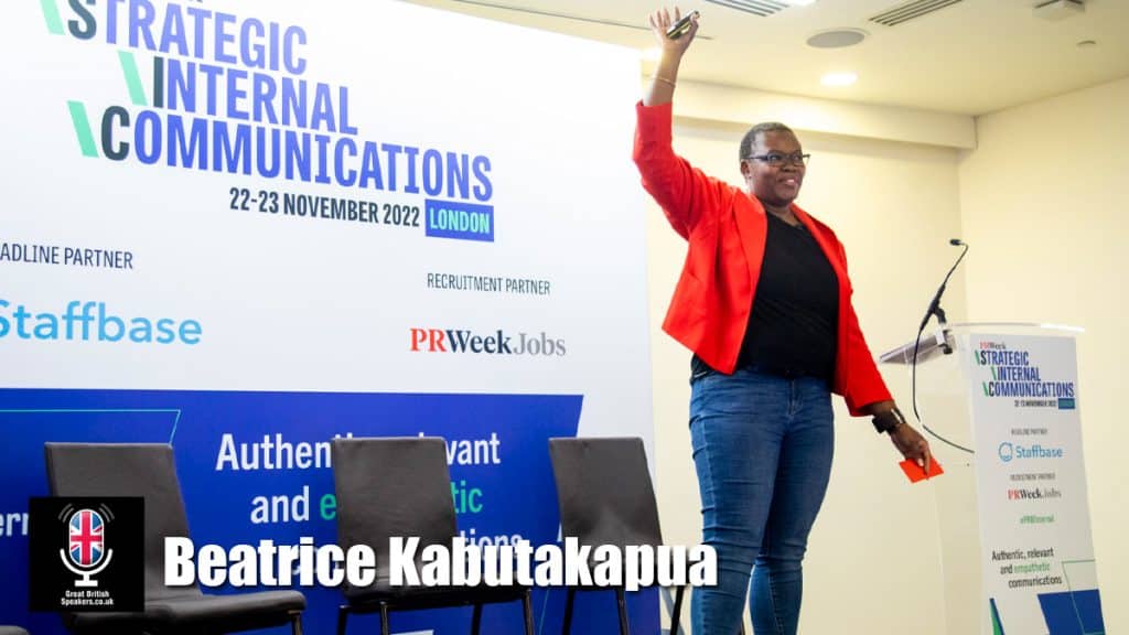 Beatrice Kabutakapua hire business storytelling coach speaker book at agent Great British Speakers