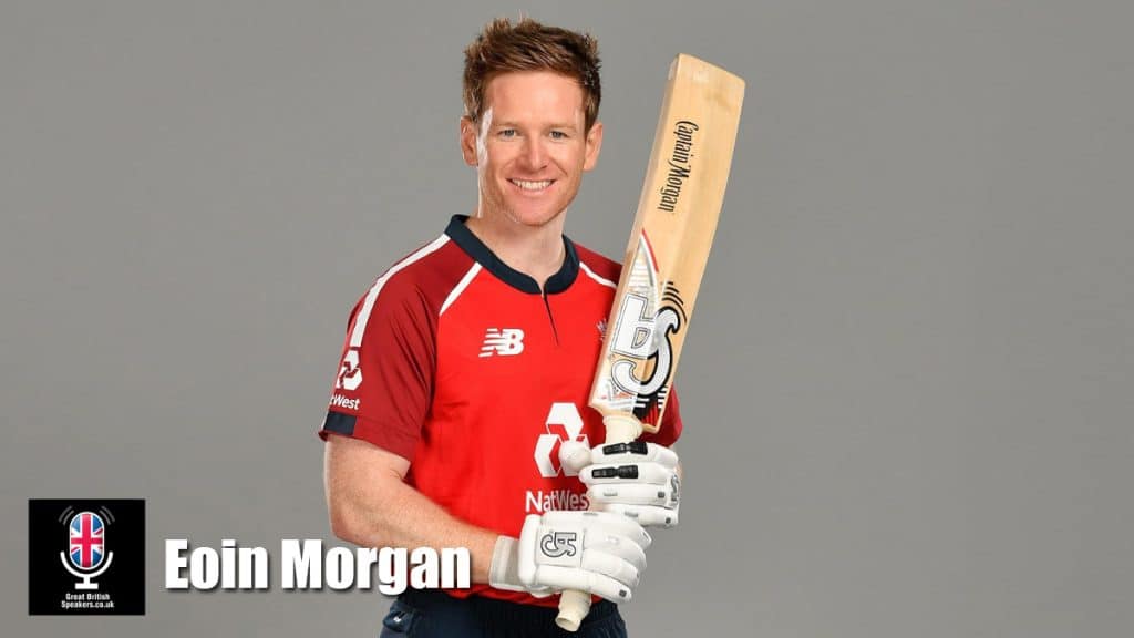 Eoin Morgan hire cricketing icon speaker book at agent Great British Speakers