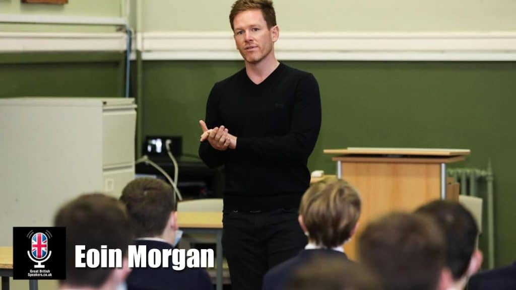 Eoin Morgan hire cricketing icon speaker book at agent Great British Speakers