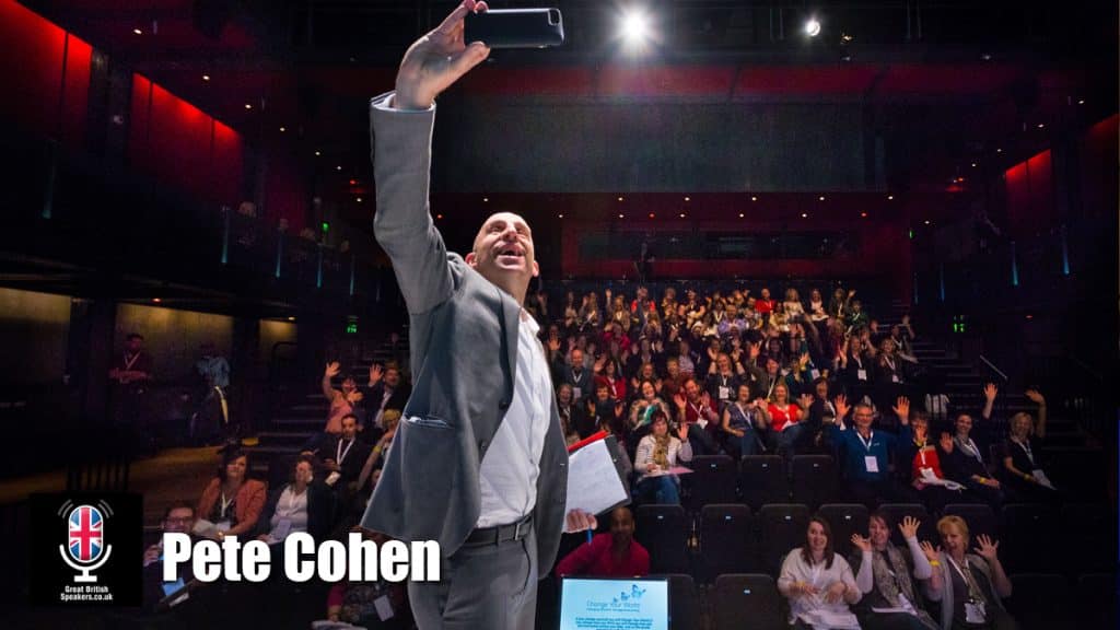 Pete Cohen hire inspirational speaker book at agent Great British Speakers