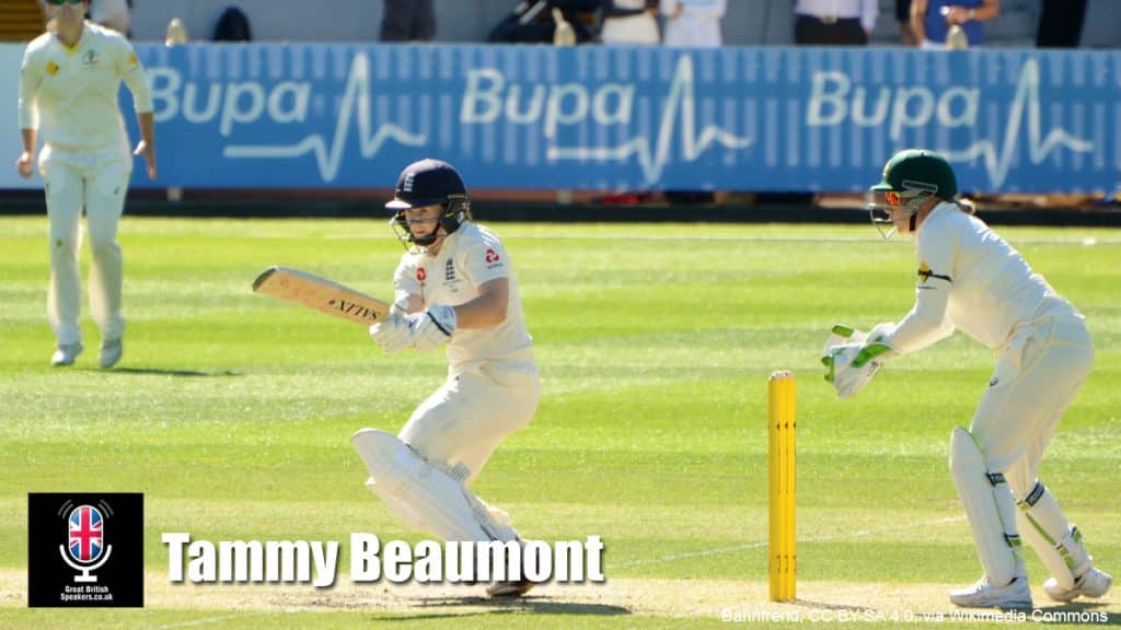 Tammy Beaumont hire record-holding women's cricketer speaker book at agent Great British Speakers