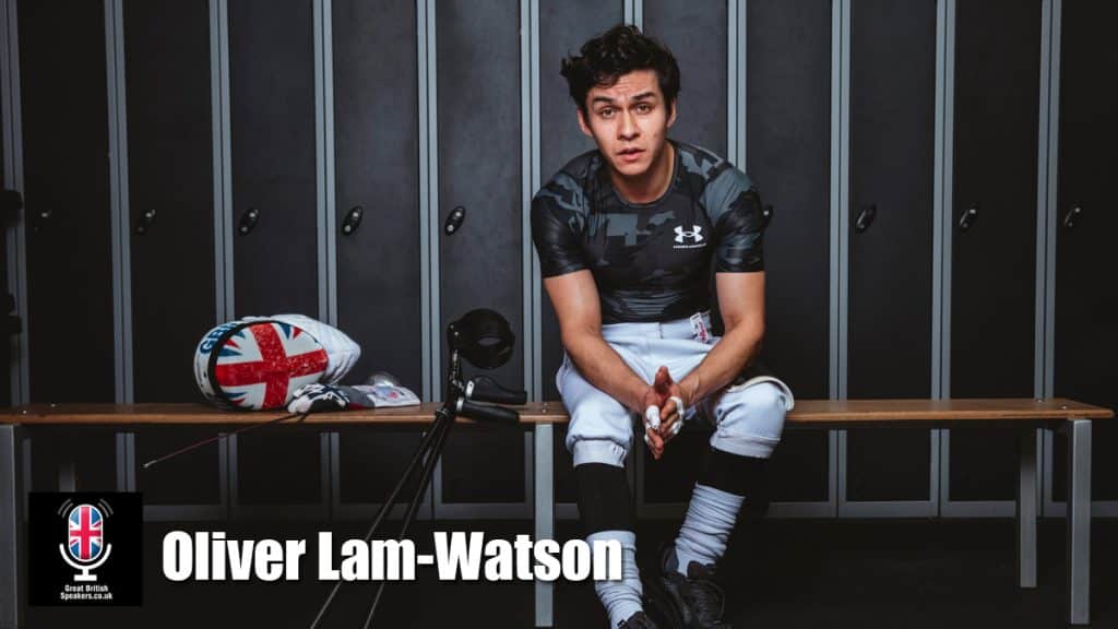 Oliver Lam-Watson hire British wheel chair fencer speaker book at agent Great British Speakers..